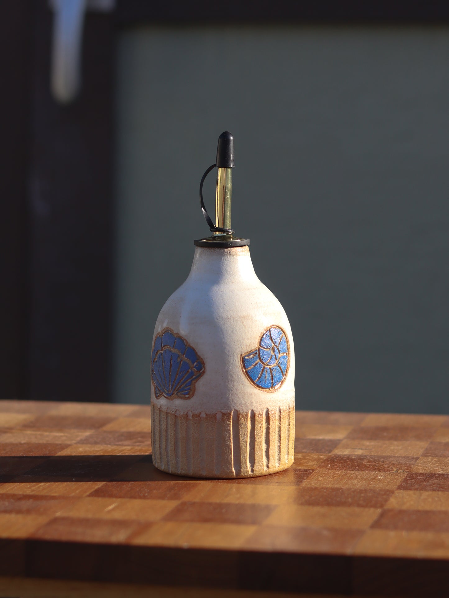 Seashell Olive Oil Bottle