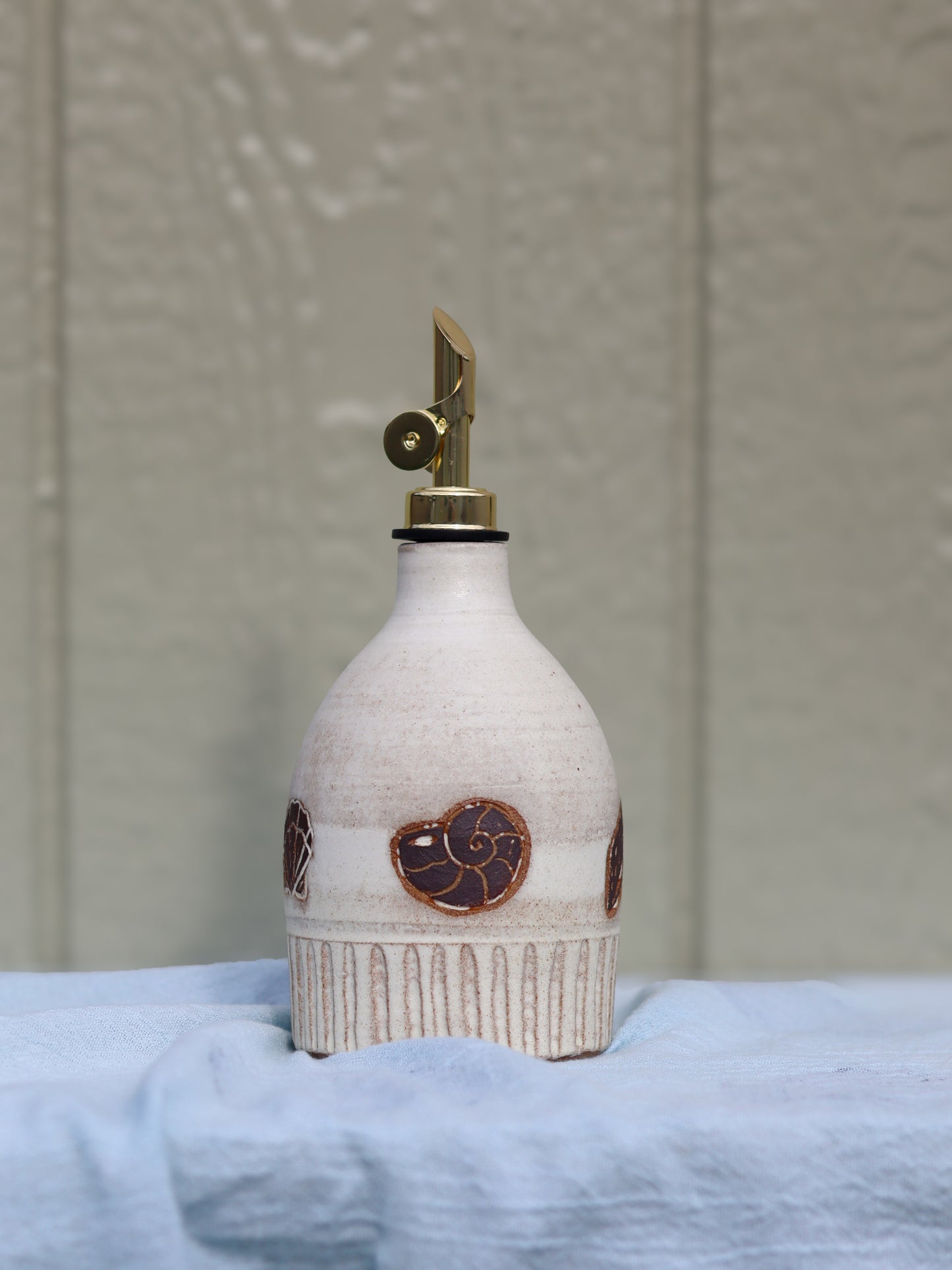 Brown Seashell Oil Bottle